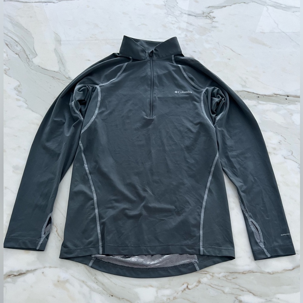 COLUMBIA OMNI-HEAT THERMAL REFLECTIVE GRAY LIGHT WEIGHT JACKET SIZE S/P - Picture 8 of 17